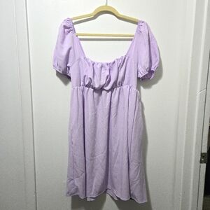 NWT Lavender Puff Sleeve Dress